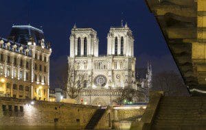 The historic Catholic cathedral Notre Dame is considered as one of the finest examples of French Gothic arcitecture and it is among the largest and most well-known church buildings in the world.