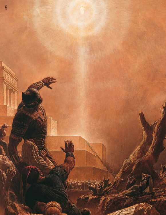 Christ descending in America